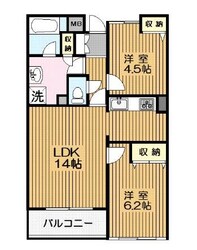 フロレスタ大倉山弐番館の物件間取画像